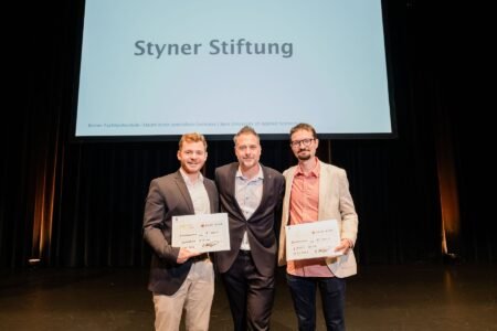 Styner-Preis 2026 – Elia Lenti (1. Preis, CHF 10'000) und Kilian Schürch (2. Preis, CHF 5'000).